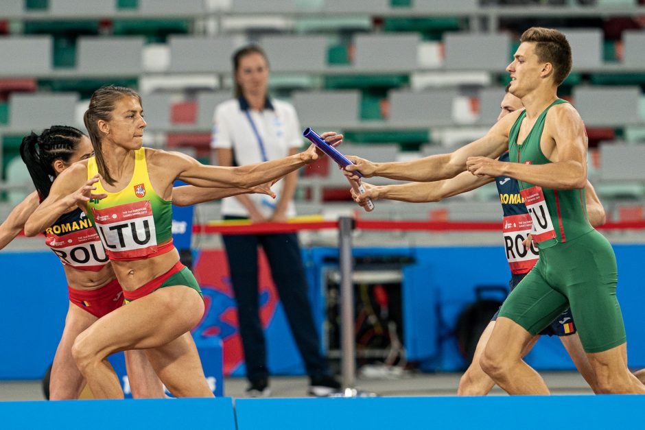 Lietuvos lengvaatlečiai liko per žingsnį nuo Europos žaidynių pusfinalio