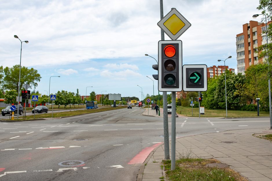 Klaipėdoje daugėja šviesoforinių sekcijų