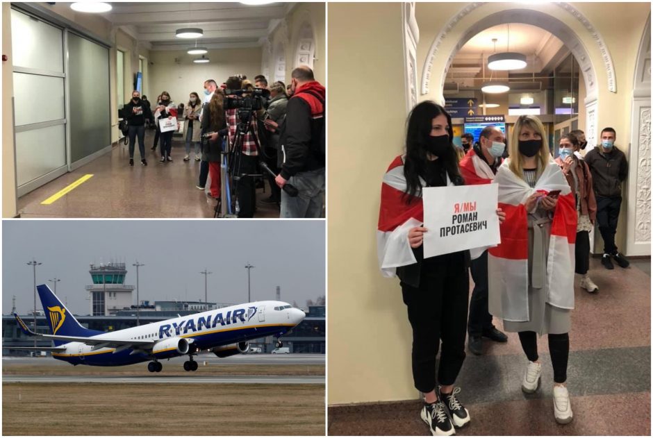 Vilniuje nusileido Baltarusijoje anksčiau nutupdytas „Ryanair“ lėktuvas