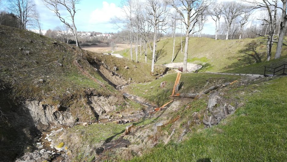 Gargždų piliakalniui skirti 300 tūkst. eurų tarsi perniek: po tvarkybos – griūtis?