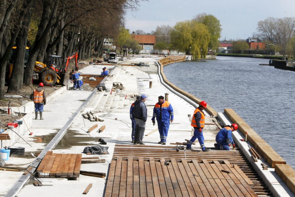 Dangės skveras atsivers kitąmet