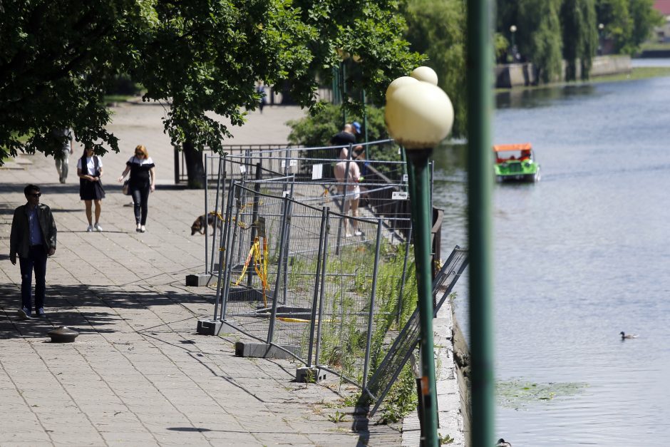 Dangės skvero rekonstrukcijai – naujas postūmis