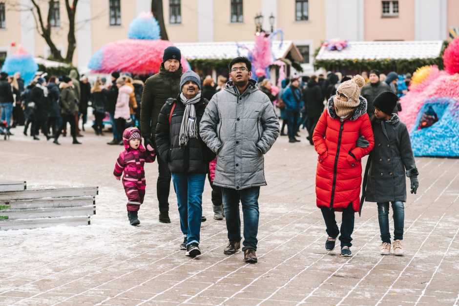 Kosminiame Kauno Kalėdų miestelyje – rekordinio dydžio ledinukas