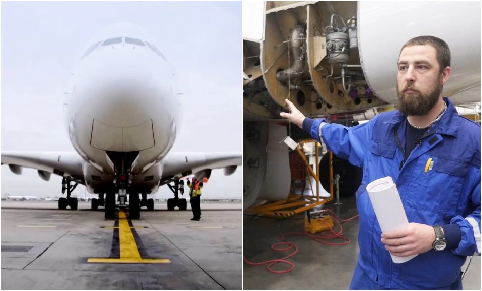 Specialistai atskleidė, kaip Lietuvoje remontuojami lėktuvai