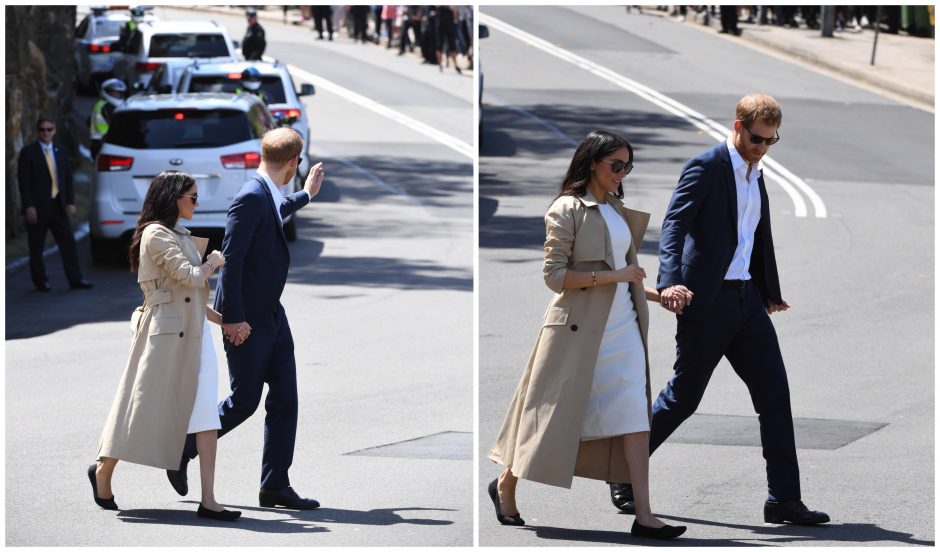 Australijoje viešinti princo Harry žmona Meghan avėjo batelius iš perdirbto plastiko