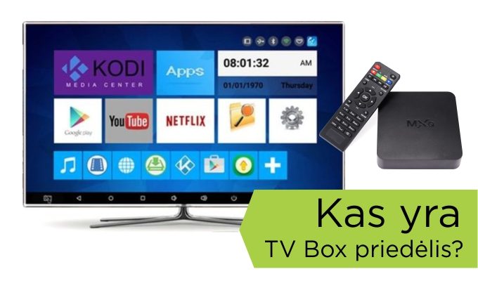 Ką verta žinoti apie televizorių priedėlius TV Box?