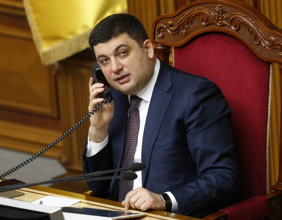 Ukrainos parlamentas nepritarė premjero V. Hroismano atsistatydinimui