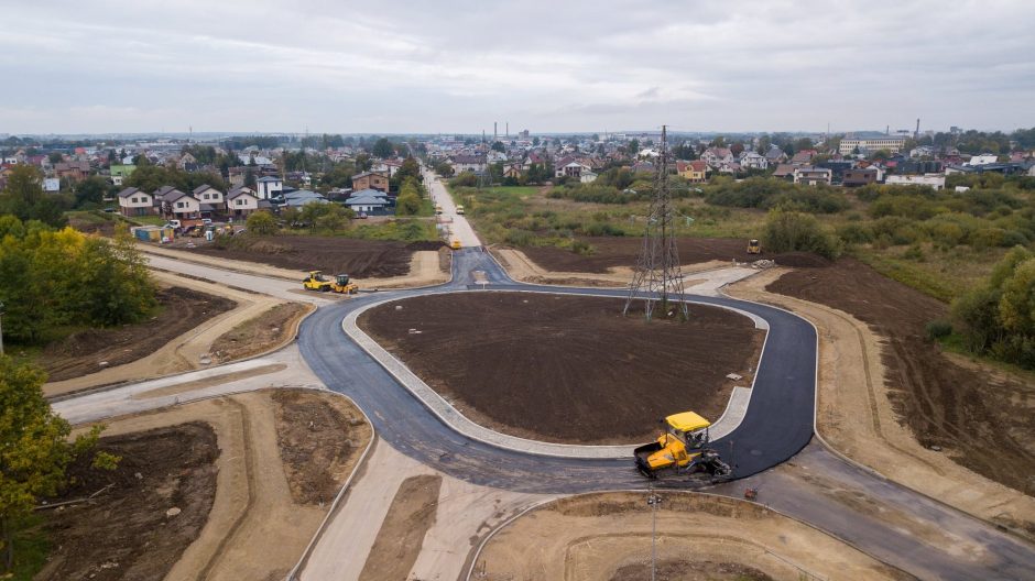 Aleksote ryškėja dviejų naujų gatvių kontūrai