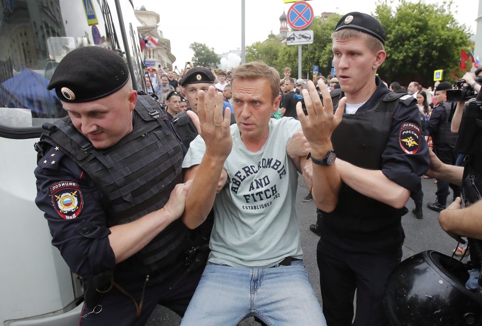 Suimtas Kremliaus kritikas A. Navalnas