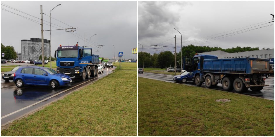 Ieškomi liudininkai, matę avariją Pramonės prospekte