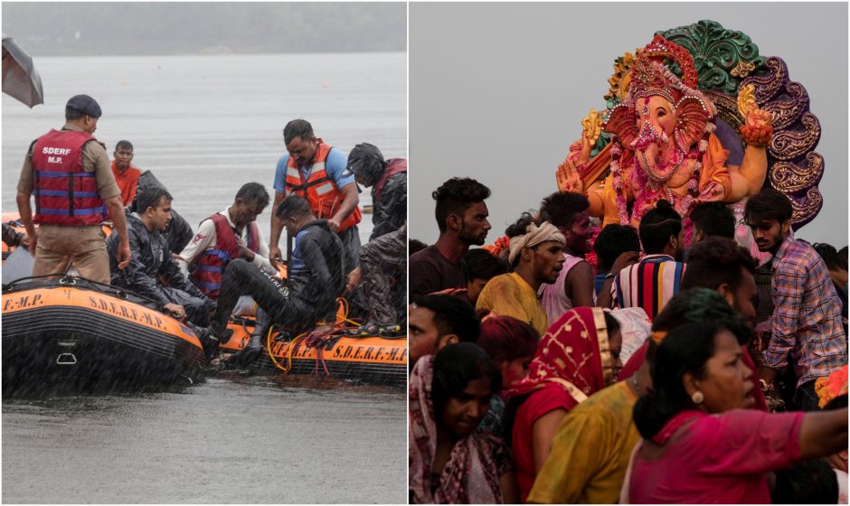 Nelaimė Indijoje: per religinę ceremoniją nuskendo dvylika žmonių