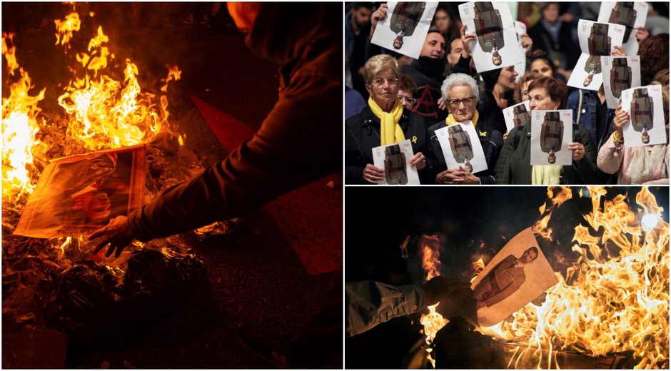 Katalonijoje Ispanijos karalius Felipė VI pasitiktas protestais