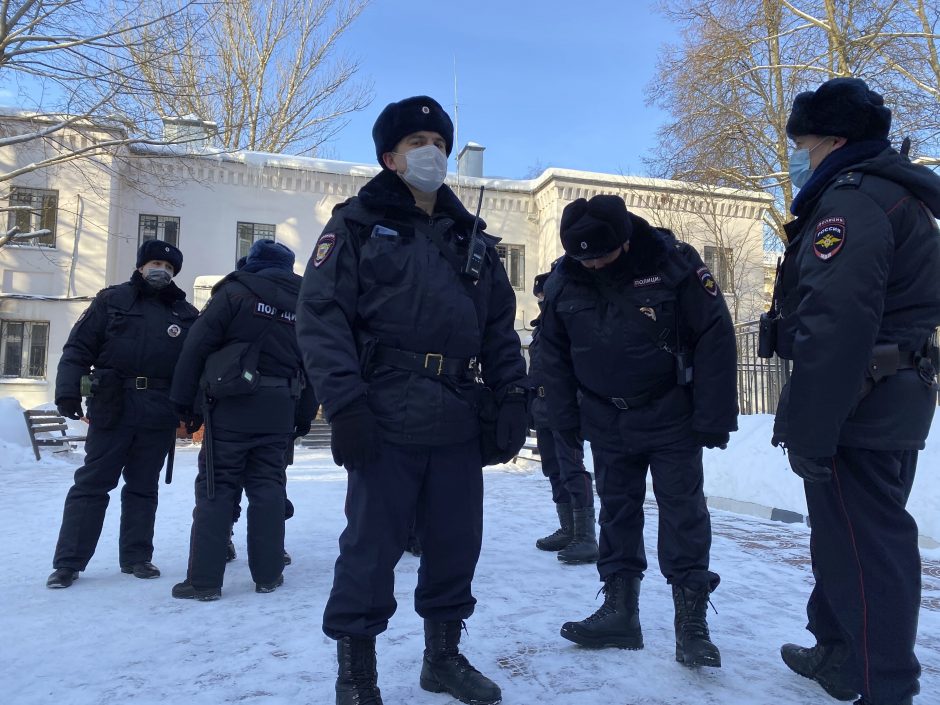 Rusija žada malšinti A. Navalno šalininkų protestus