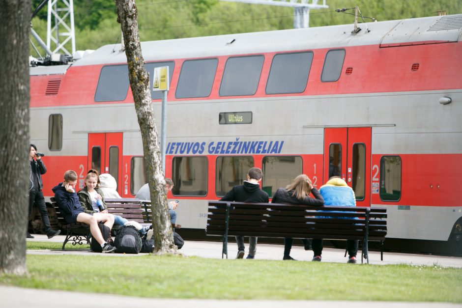 Gaisras Kaišiadorių rajone sutrikdė traukinių eismą