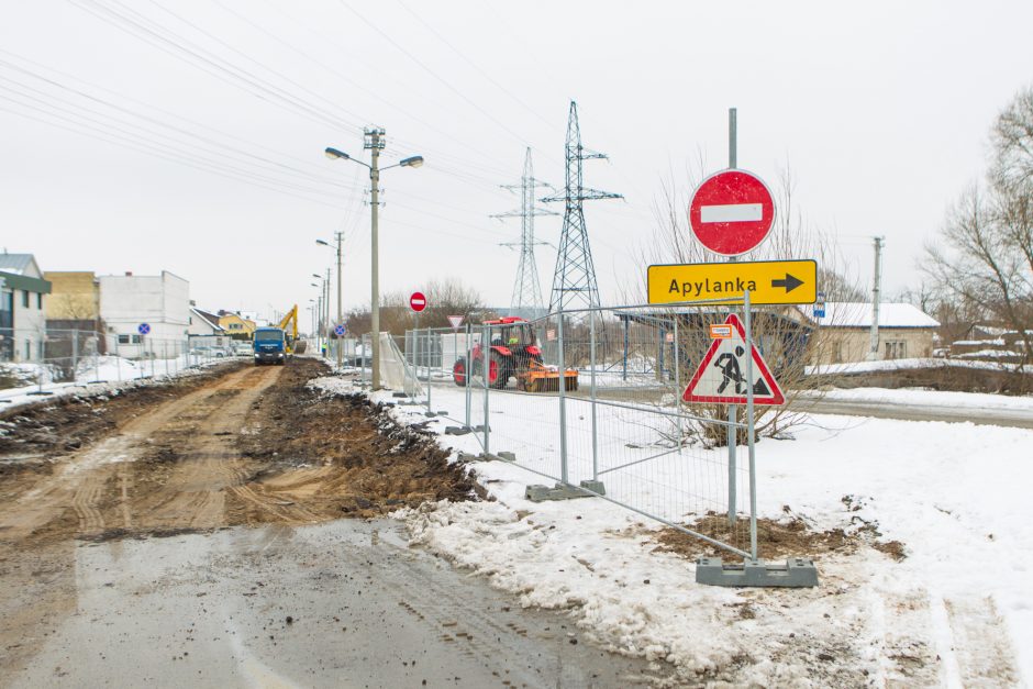 Kalvarijos gatvėje prasidėjo rekonstrukcijos darbai – ribojamas eismas