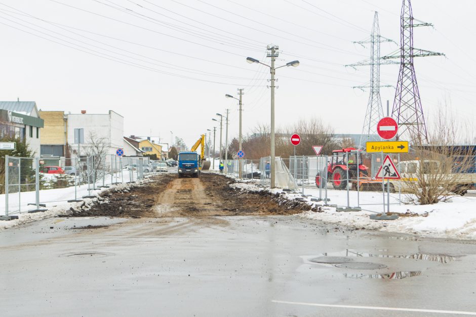 Kalvarijos gatvėje prasidėjo rekonstrukcijos darbai – ribojamas eismas