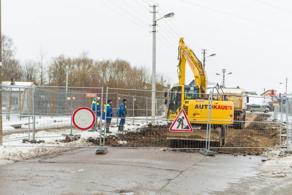 Kalvarijos gatvėje prasidėjo rekonstrukcijos darbai – ribojamas eismas