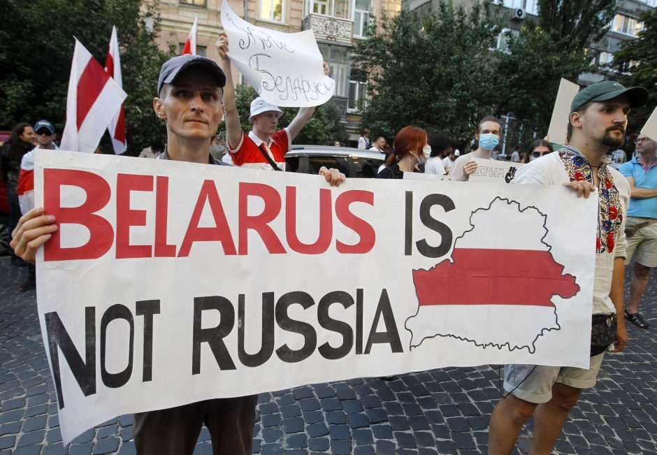 Minskas: Baltarusija patrauks atsakomybėn tuos, kas iš užsienio ragina protestuoti