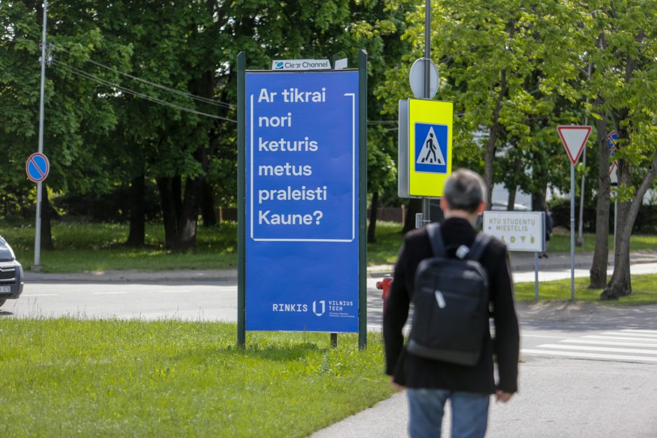 VGTU – neviltyje? Kaune jų savireklama startavo su ne vieną įaudrinančiu klausimu