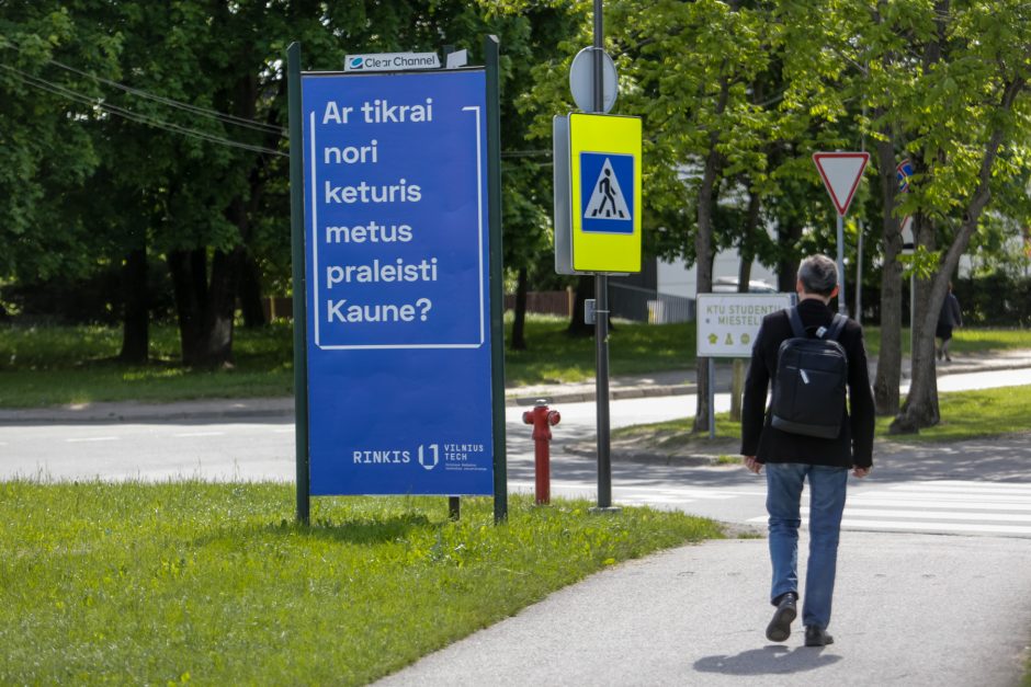 VGTU – neviltyje? Kaune jų savireklama startavo su ne vieną įaudrinančiu klausimu