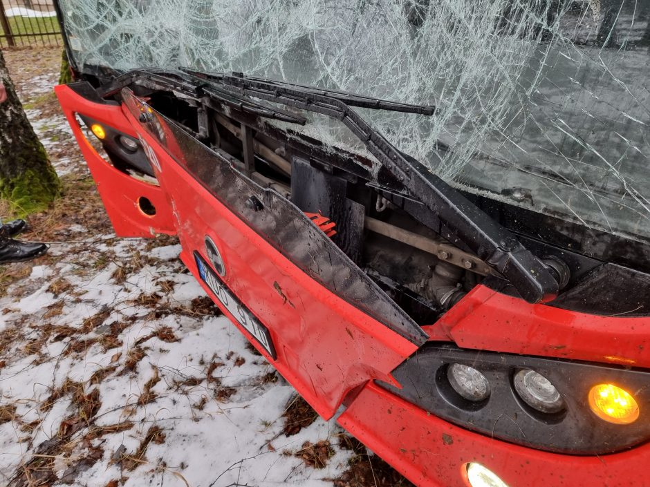 Per plauką nuo tragedijos: autobuso vairuotojas prarado sąmonę ties posūkiu, kur jo laukė keleiviai