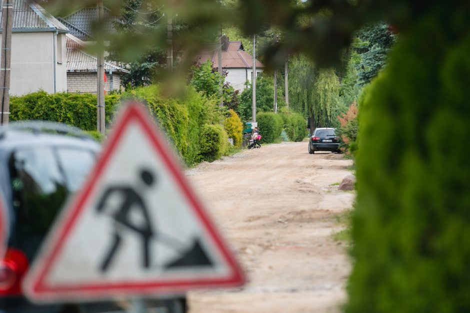 Remonto vajus tęsiasi: kelininkai pluša dar vienoje Kauno gatvėje