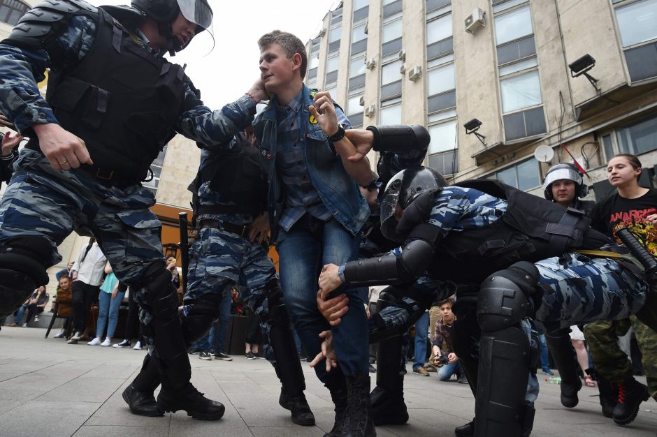 Rusiją krečia nauji protestai, sulaikytas A. Navalnas