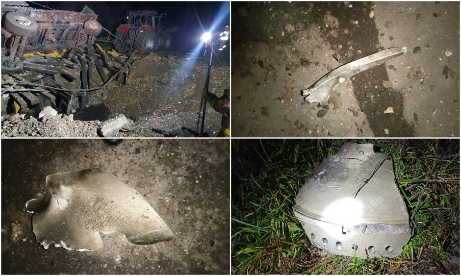 Skelbiama apie Lenkijoje nukritusias Rusijos raketas: žuvo du žmonės