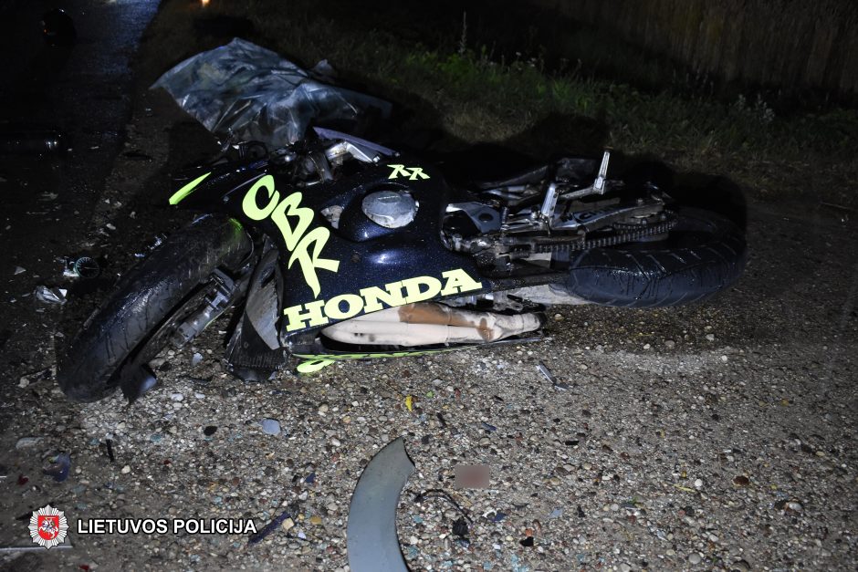 Šakių rajone per avariją žuvo motociklo vairuotojas