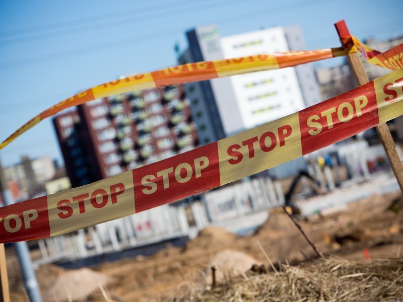 Kaune sustabdytos nelegalios daugiabučio statybos