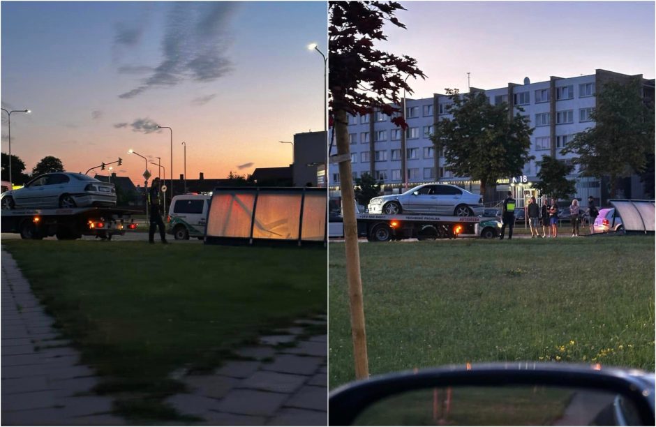 Naktį BMW taranavo autobusų stotelę: vairuotojas – neblaivus