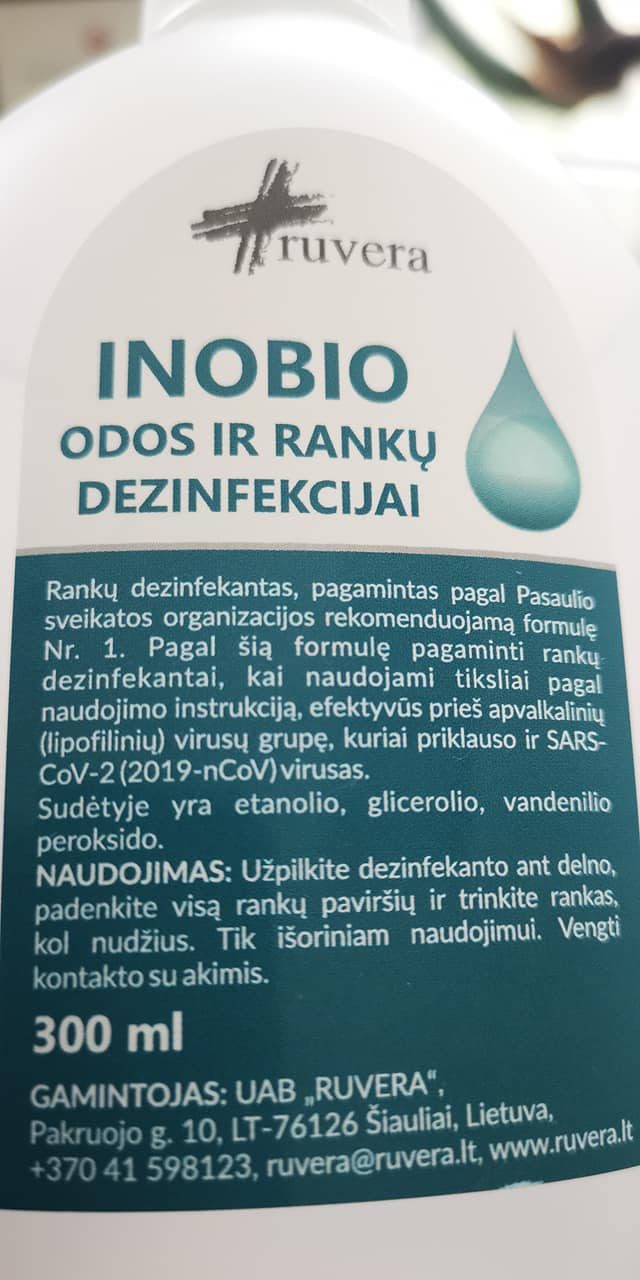 Iš dezinfekcinio skysčio bando pralobti?