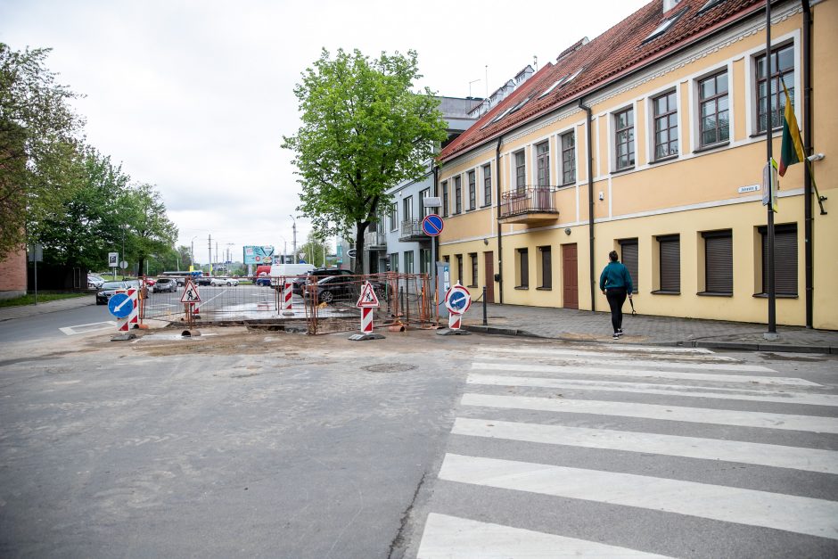 Kauno senamiestyje vairuotojus pasitinka pakeista eismo tvarka