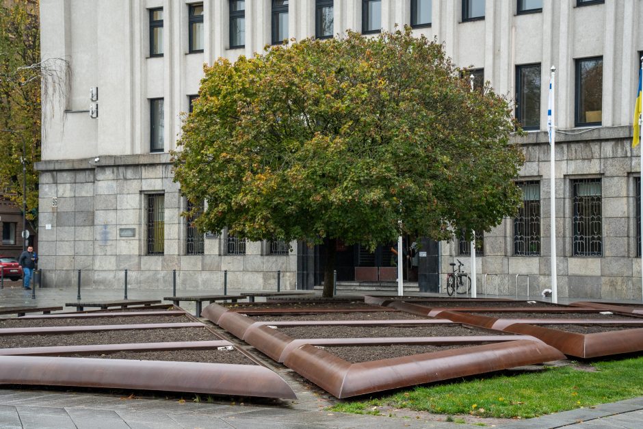 Miesto gėlynuose nebeliko spalvų – pasitinka tuščios klombos