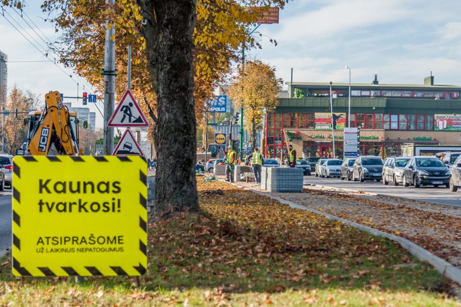 Kaune vieni darbai dar nebaigti, o jau braižomi nauji