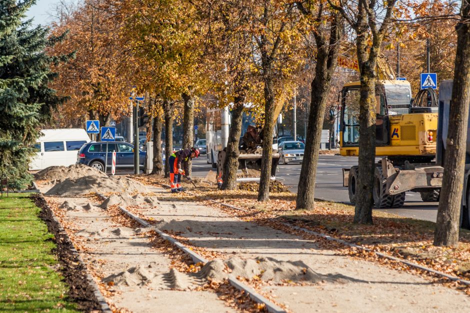 Kaune vieni darbai dar nebaigti, o jau braižomi nauji