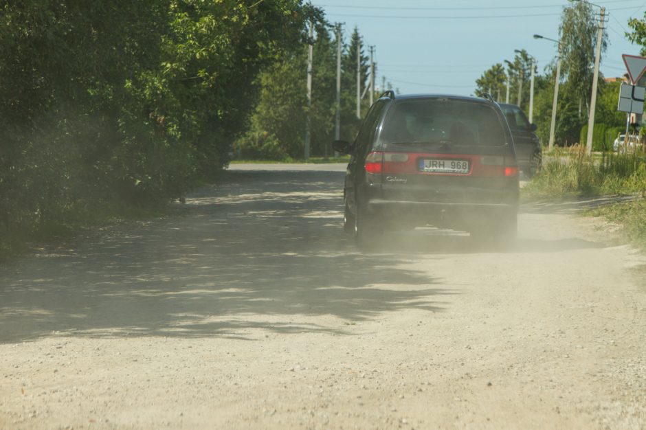 Gyventojai dūsta nuo dulkių, bet miestui tai – nė motais?