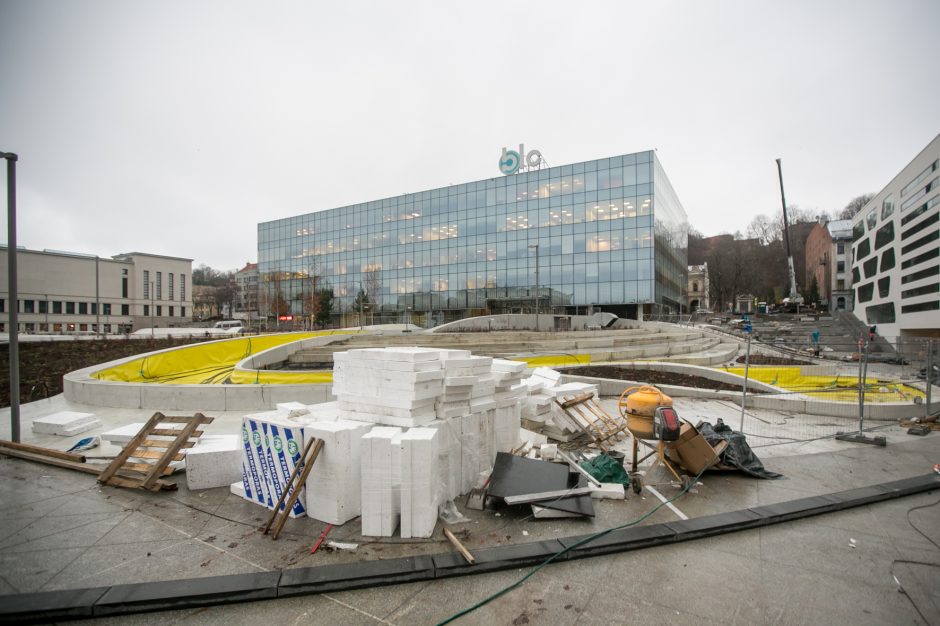 Vienybės aikštėje baigtos BLC 2 verslo centro statybos