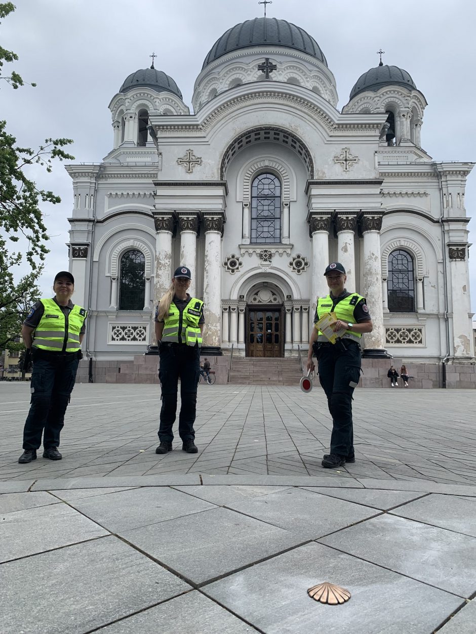 Laisvės alėjoje – piligrimų kelią žyminčios kriauklės