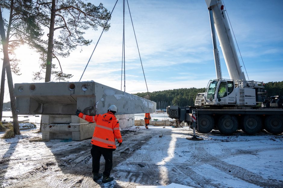 Laivybos sezonui pradėta ruoštis dar žiemą: Kauno marių įlankoje iškils nauja prieplauka