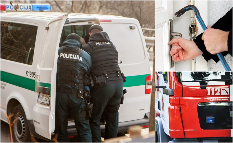 Siautėjusio vyro sulaikyme dalyvavo ir policija, ir ugniagesiai