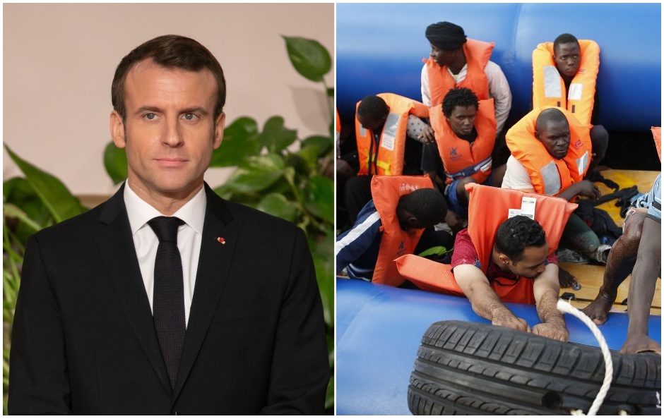 E. Macronas sveikina pažangą sprendžiant į Europą plūstančių migrantų klausimą