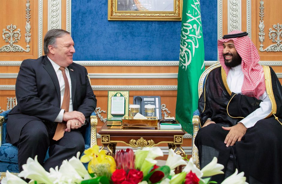 M. Pompeo Saudo Arabijos sosto įpėdiniui: žurnalisto žudikai atsakys už savo veiksmus