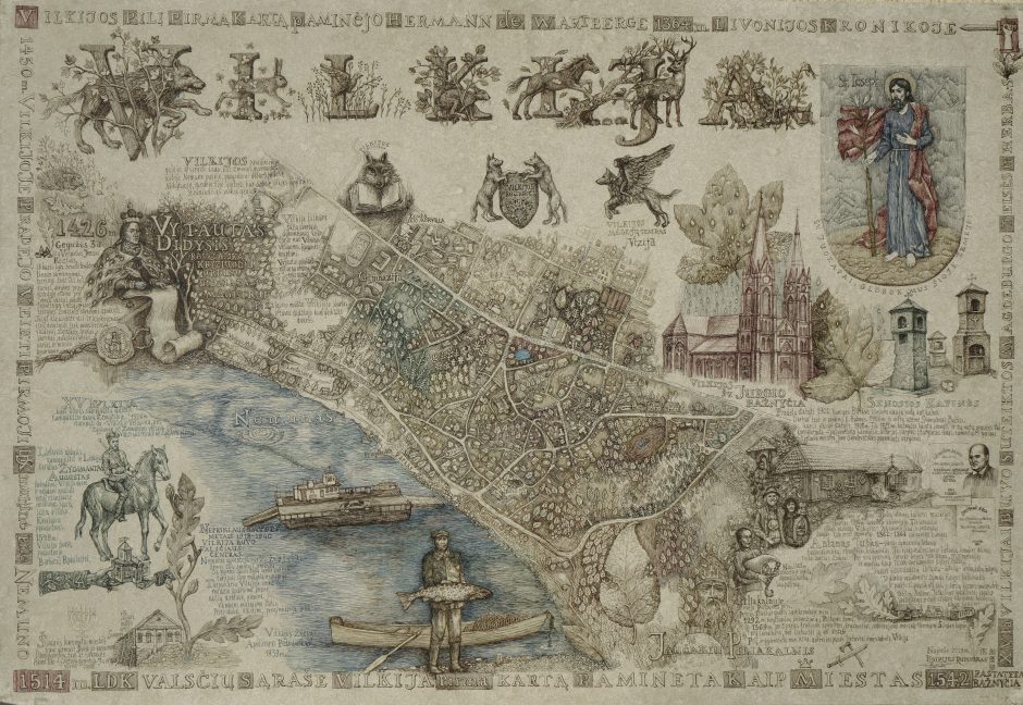 Vilkijos istorinį-meninį žemėlapį galima skaityti kaip knygą