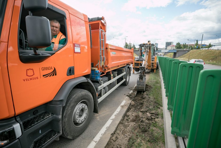 Įsibėgėja vienos judriausių sostinės gatvių atnaujinimas: kas jau padaryta?