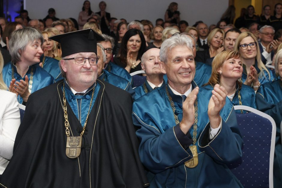 Universiteto rektoriaus inauguracijoje – dėmesys Klaipėdai