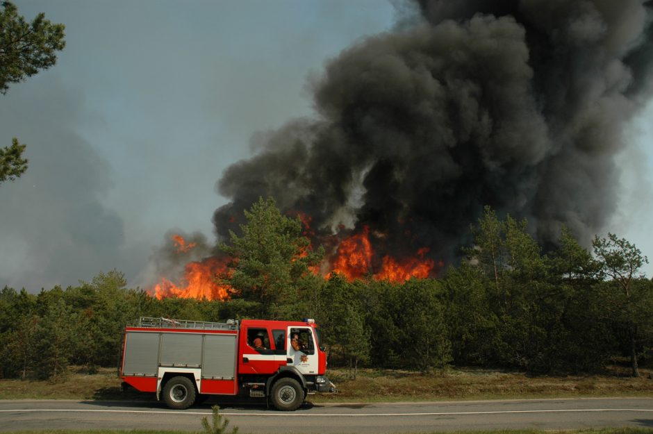 Kuršių nerijoje kilęs gaisras virto sąmokslu