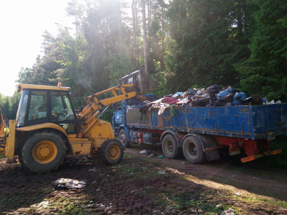 Šernų mišką sodininkai pavertė šiukšlynu