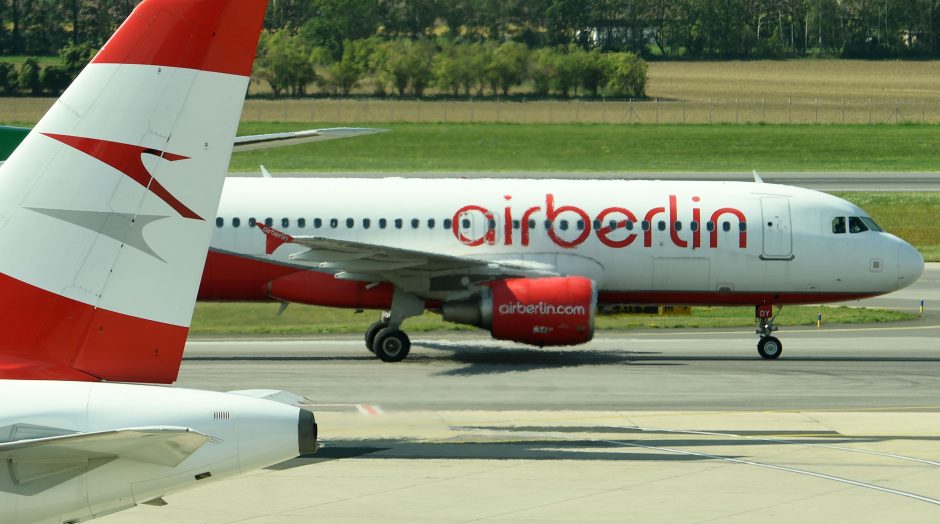 „Air Berlin“ paskelbė apie bankrotą