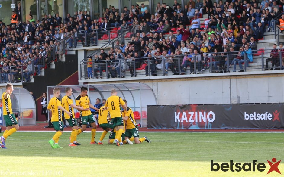 U-21 rinktinė Telšiuose lengvai patiesė Farerų salų futbolininkus